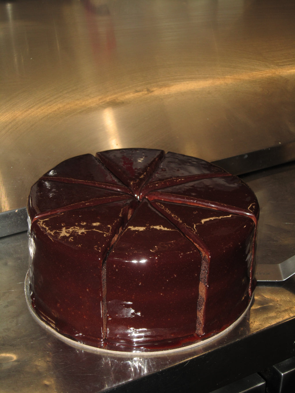 Glazed Dark Chocolate Cake