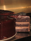 Glazed Dark Chocolate Cake